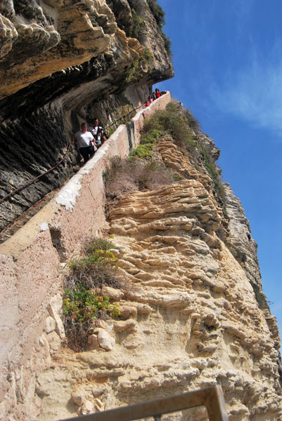 Treppensteigen in Bonifacio